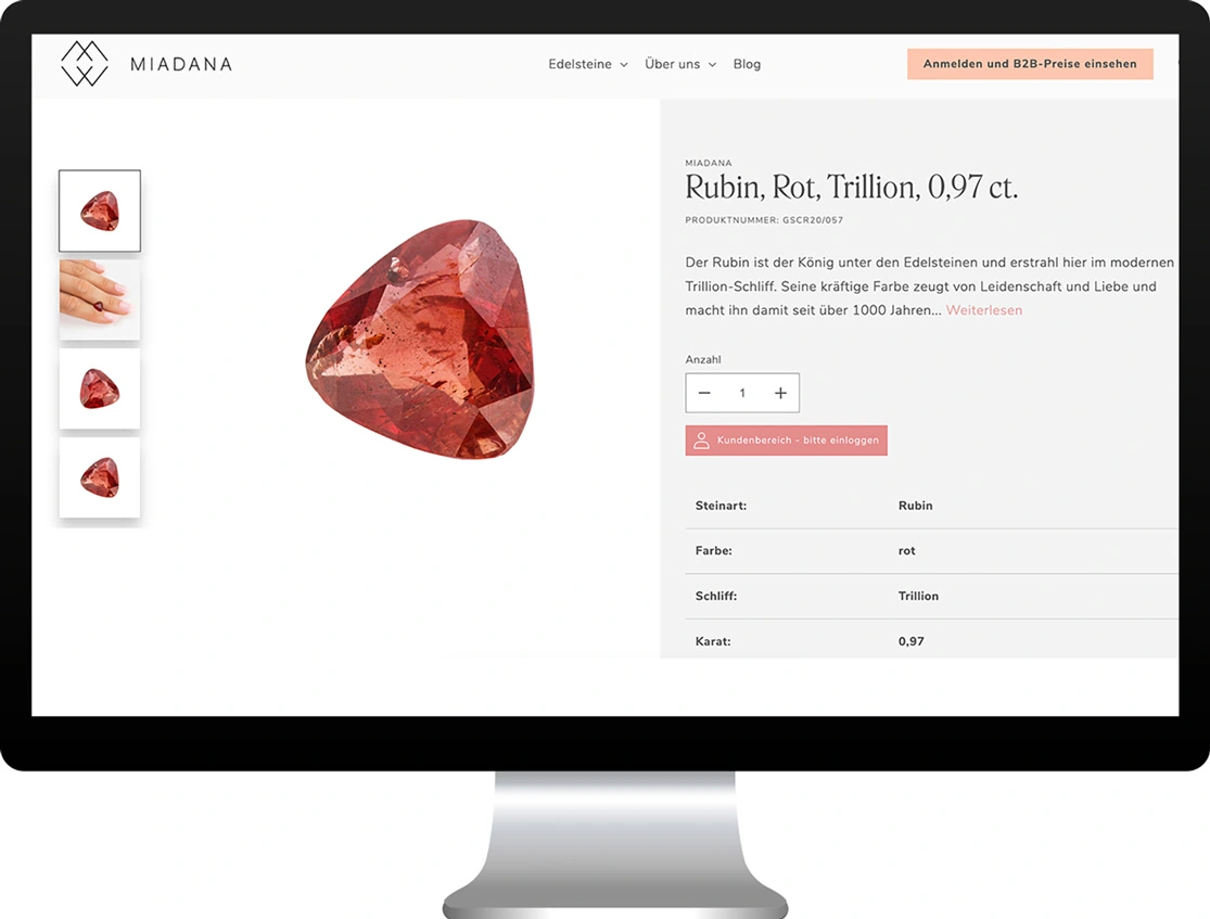 Onlineshop Miadana.de